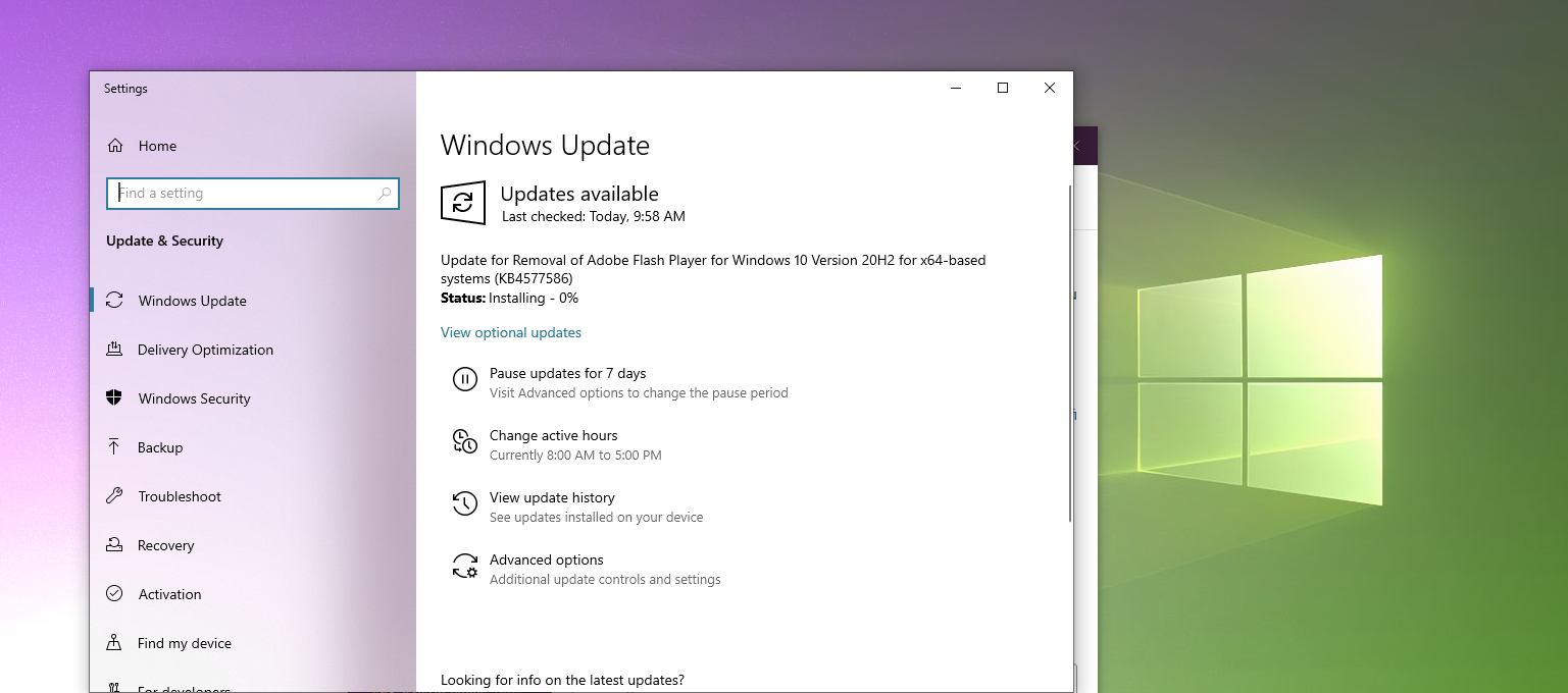 adobe shows alerts uninstall flash player